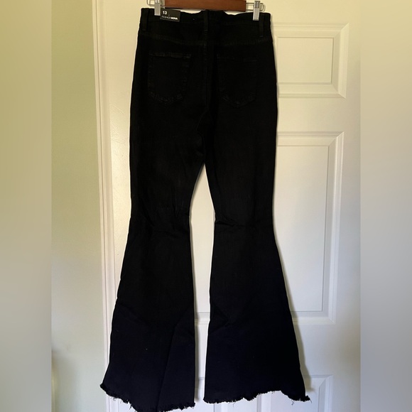 Fashion Nova Distressed Flare Jean - Picture 2 of 3